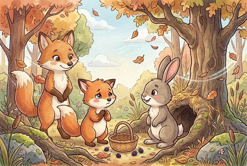 Ilustrație: Vlăduț Vulpoiul și Minciuna cu Coadă Lungă